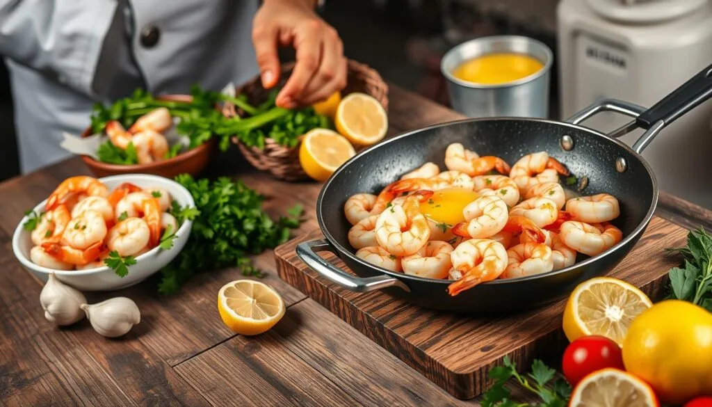 shrimp scampi preparation shrimp scampi preparation