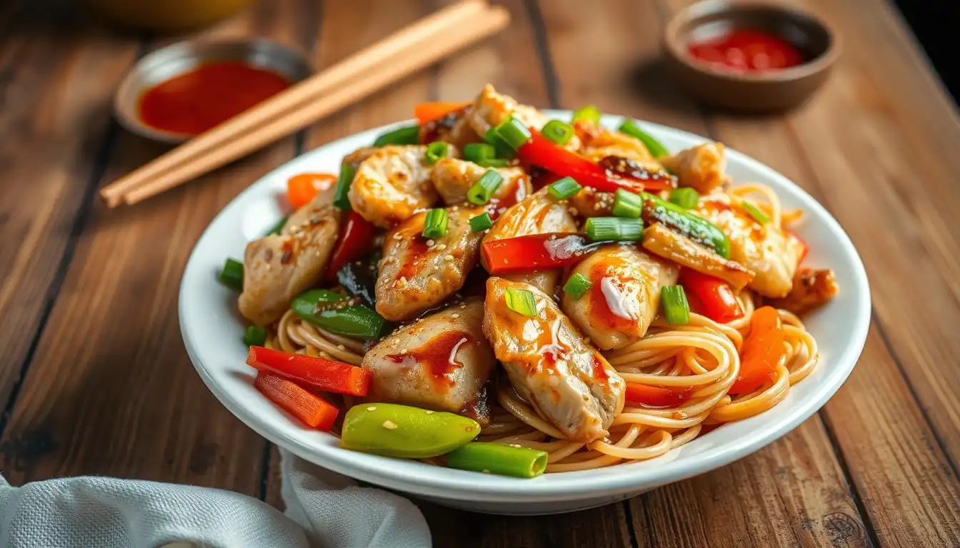 chicken ramen stir fry