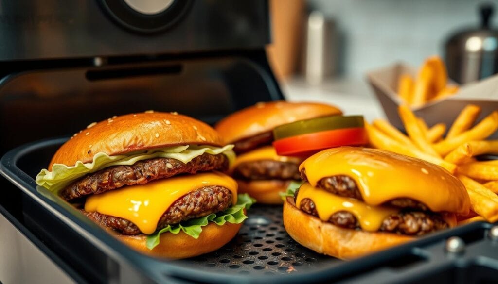 homemade burgers in air fryer homemade burgers in air fryer