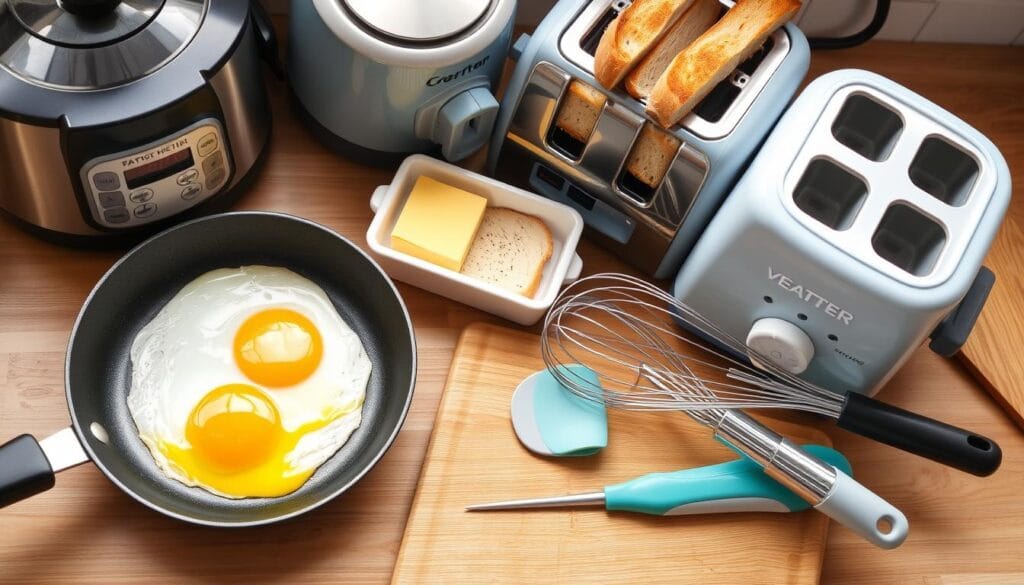 kitchen tools for egg and toast preparations kitchen tools for egg and toast preparations