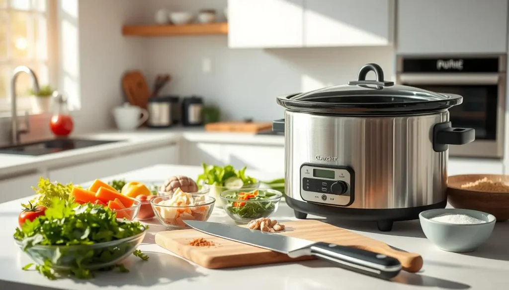 Slow Cooker High Protein Meal Preparation