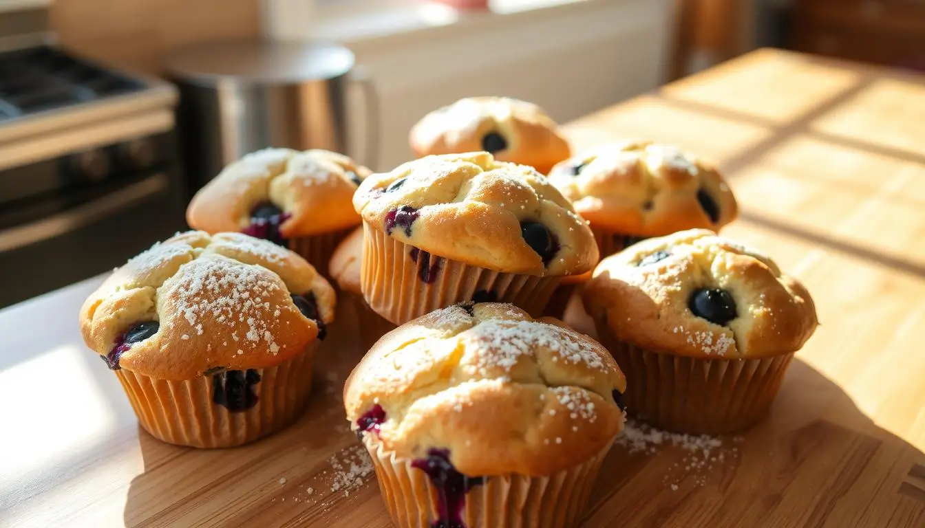 almond flour blueberry muffins