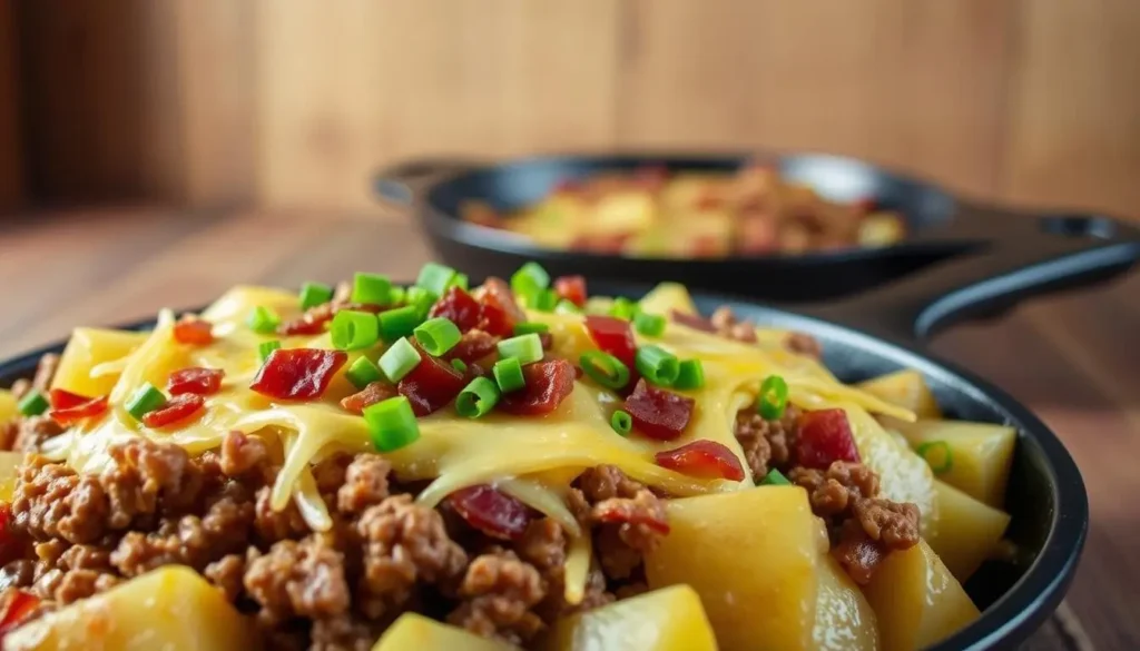 Loaded Potato Meat Skillet
