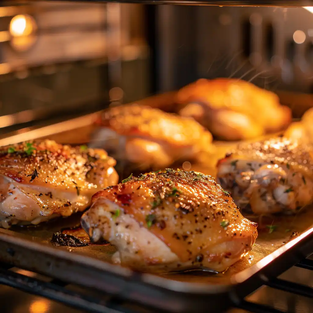 boneless skinless chicken thighs baking in oven