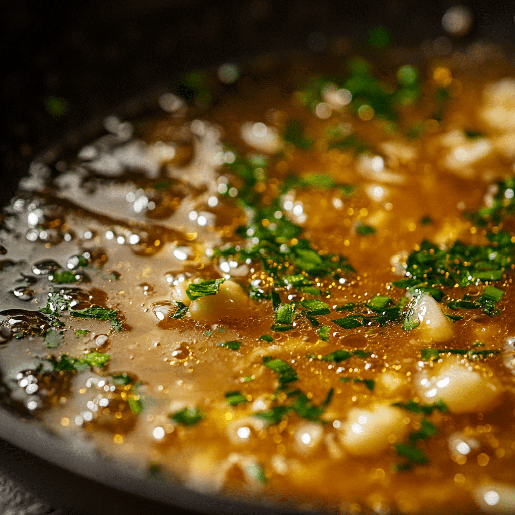 Garlic butter sauce for steak bites