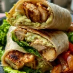 Healthy Chicken Avocado Wraps with fresh ingredients and vibrant flavors